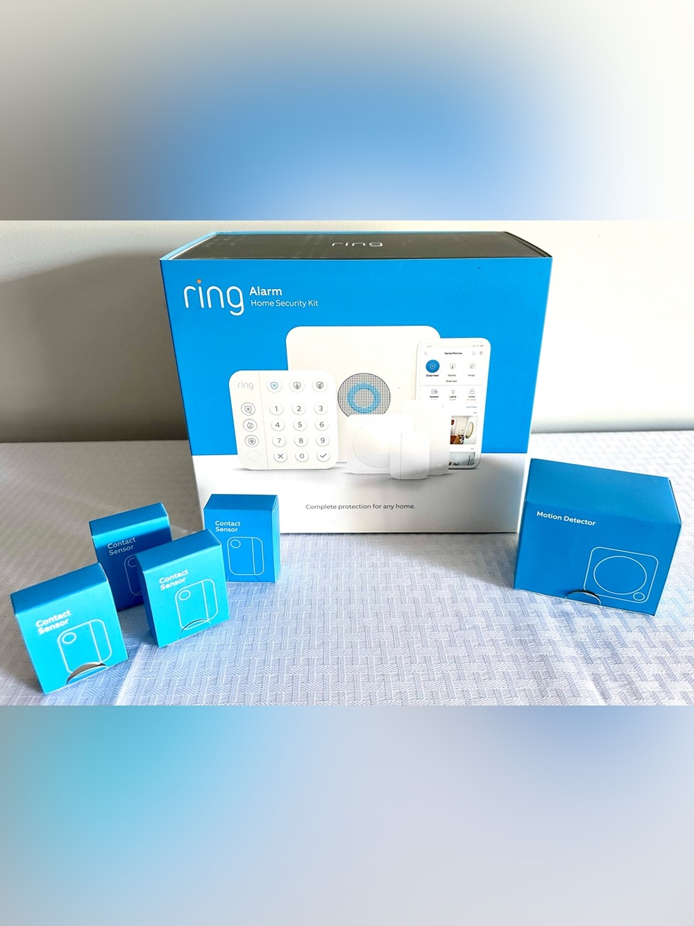 NEW Ring Alarm Home Security Kit + 4 Contact Sensors + Motion Detector Z-Wave